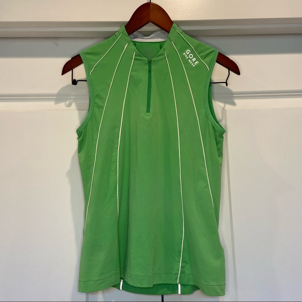 Sz L Gore Bike Wear Reflective Tank Top/Shirt - Green